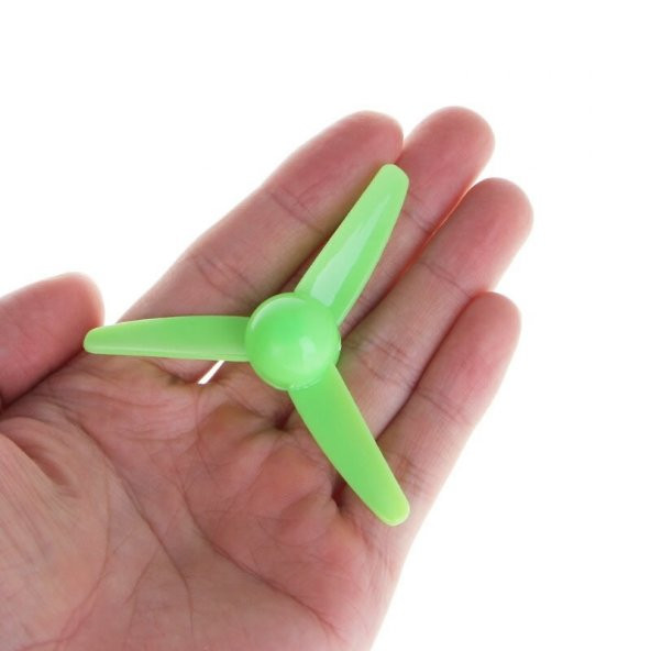 80mm Pervane 3 Kanat Oyuncak Rüzgar Gülü Kürek Botu Motor RC DIY - 6