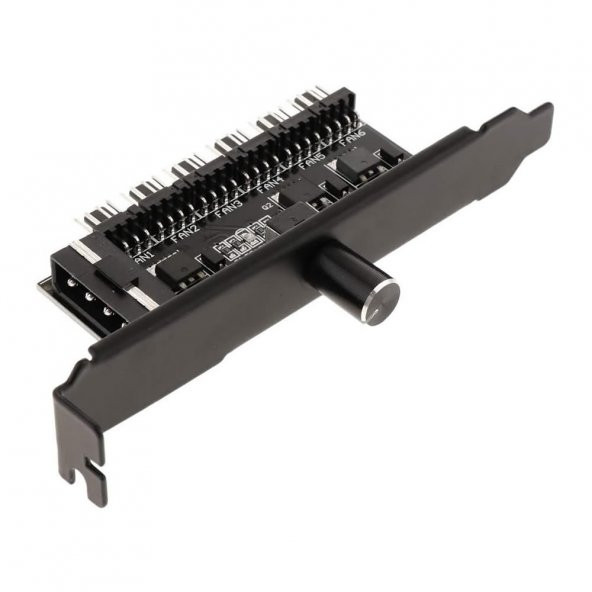 6 Port Fan Çoğaltıcı Hız Kontrol Kartı Molex Güç Giriş Soketi 12V - 4