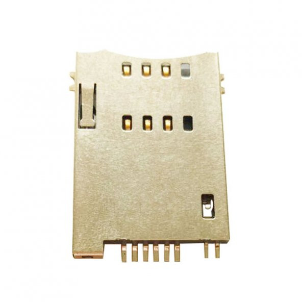 MUP-C720 6 Pin Sim Kart Soketi SIM Holder Push-Push Smd Tip 2.54 - 4