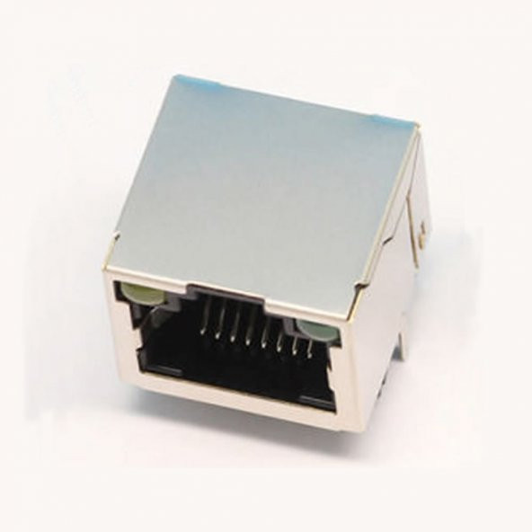 8P8C Metal RJ45 Soket Led Göstergeli Ethernet Bağlantı Soketi - 6
