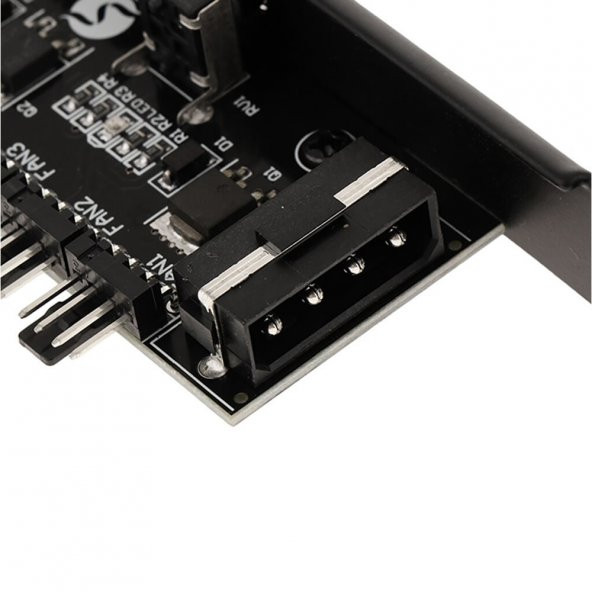 6 Port Fan Çoğaltıcı Hız Kontrol Kartı Molex Güç Giriş Soketi 12V - 5