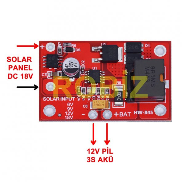 Mppt Solar Panel 12V Akü Şarj Kartı Cn3767 135V 3A Pil Batarya - 5