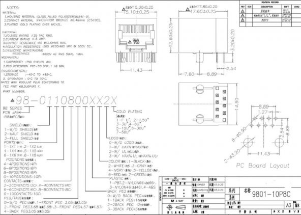 8P8C Plastik RJ45 Soket Ethernet Bağlantı Soketi - 5