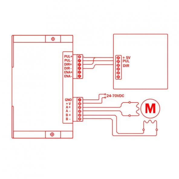 DM556 2 Faz 50V 5.6A Step Motor Sürücü CNC 3 Boyutlu Yazıcı 3D - 7