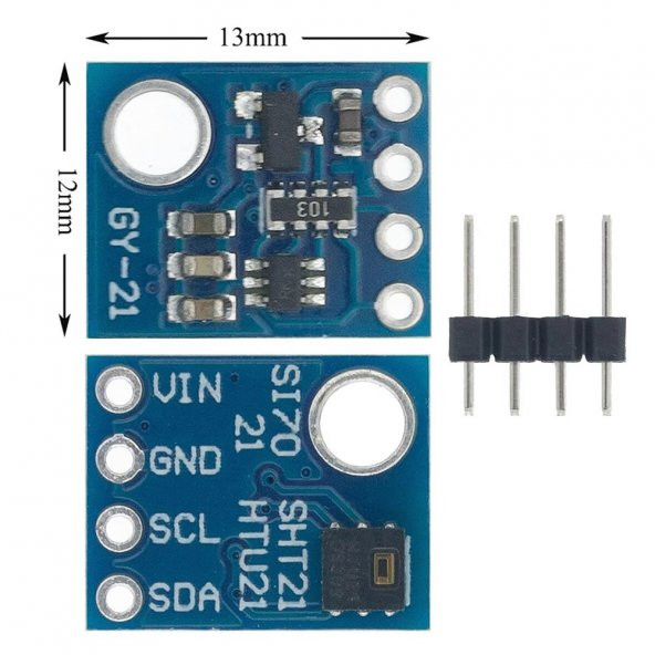 HTU21 Sıcaklık ve Nem Sensör Modülü-Si7021 SHT11 Muadili Sensör - 8
