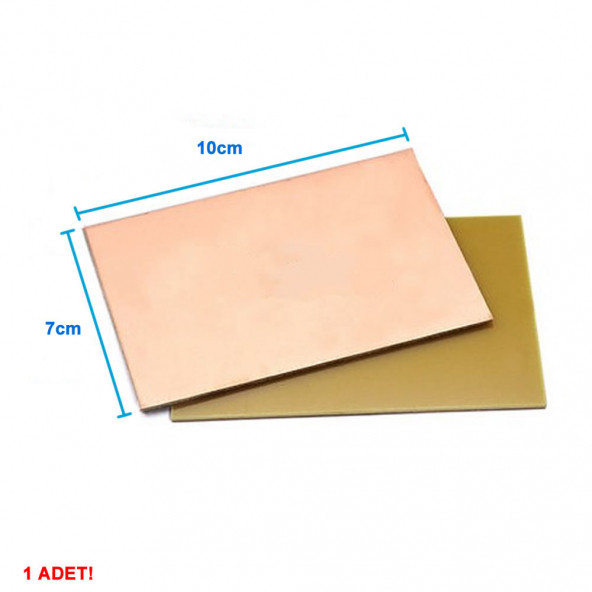 7x10cm Tek Yüz Bakır Plaket Pcb Elektronik Baskı Devre Prototip Test Deney Deneme Kartı FR4 Levha - Resim 8