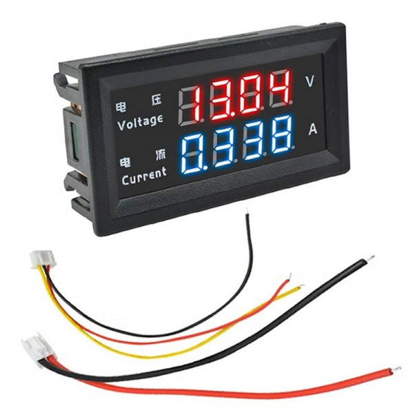 Panel Tip DC 0-200V 10A mV Voltmetre mA Ampermetre M4430 - 3
