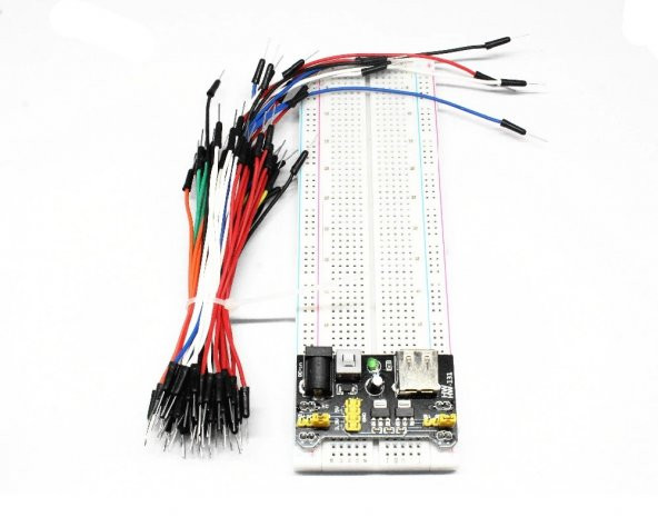 MB-102 Breadboard + 65 Parça Kablo Seti + Breadboard Güç Kaynağı - 3
