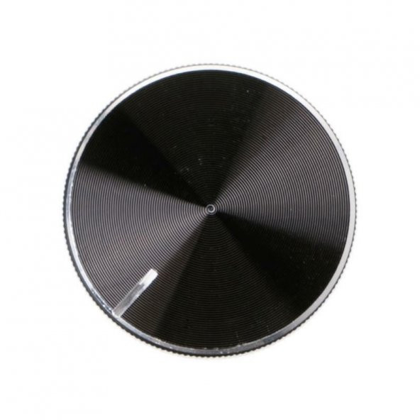 Alüminyum Pot Başlığı 30mm 6mm Tırtıklı Mil Siyah Metal Rotary Enkoder Potansiyometre Ses Kontrol - Resim 4