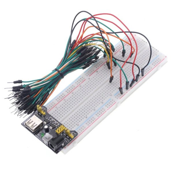 MB-102 Breadboard + 65 Parça Kablo Seti + Breadboard Güç Kaynağı - 4