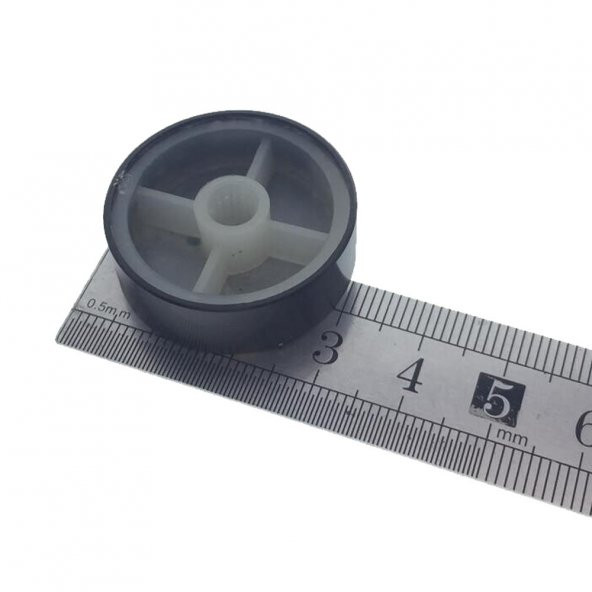 Alüminyum Pot Başlığı 30mm 6mm Tırtıklı Mil Siyah Metal Rotary Enkoder Potansiyometre Ses Kontrol - Resim 5