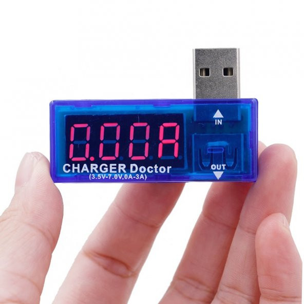 Usb Voltmetre Ampermetre Şarj Doktor Akım Voltaj İzleyici Şarj - Resim 7