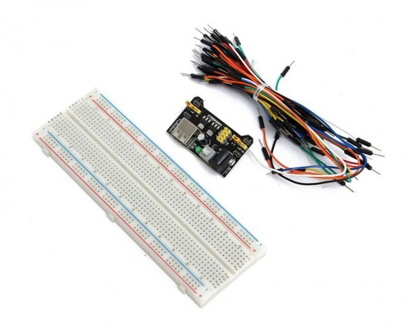 MB-102 Breadboard + 65 Parça Kablo Seti + Breadboard Güç Kaynağı - 7