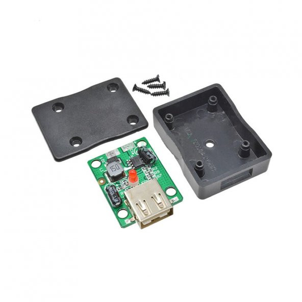 Solar Panel Kontrol Kartı USB 5V 2A Kutu DC 6-20V Voltaj Düşürücü - 2