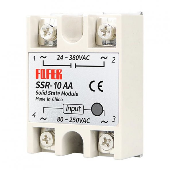 SSR-10AA SSR Röle SSR Tek Fazlı Solid State Röle 80-250V AC 10A - Resim 2
