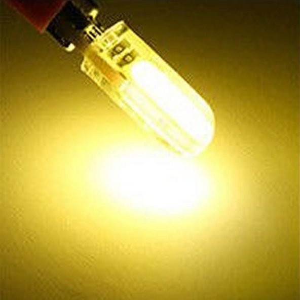 T10 Silikon Sarı Led DC 12V Araba Aydınlatma Ampul Yan Park Lamba - 7