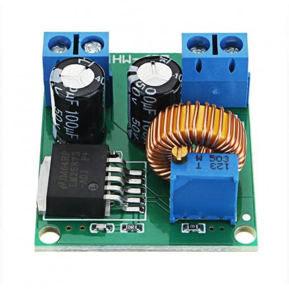 LM2587 Ayarlı Voltaj Yükseltici Modül 40V 5A Step Up Boost Modül - Resim 2