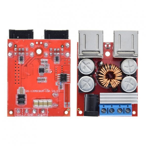 35V to 5V 10A Voltaj Düşürücü 4 Port Usb Çıkış Soketi Android Ap - Resim 2