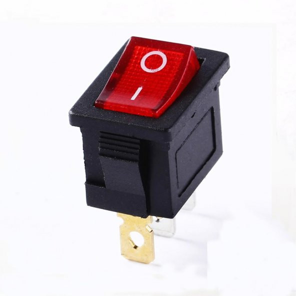 3 Pin Anahtar Ledli Kcd1 Rocker Switch Mini Buton ON / OFF 10A - Resim 6