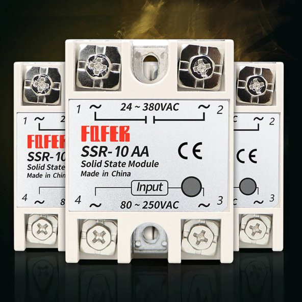SSR-10AA SSR Röle SSR Tek Fazlı Solid State Röle 80-250V AC 10A - Resim 8