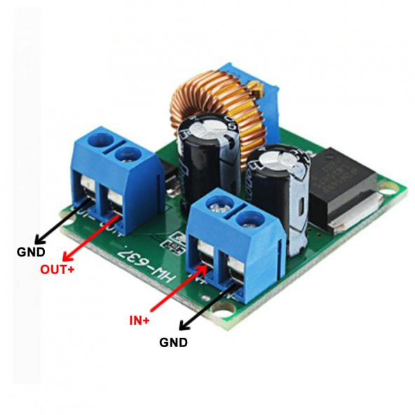 LM2587 Ayarlı Voltaj Yükseltici Modül 40V 5A Step Up Boost Modül - Resim 7