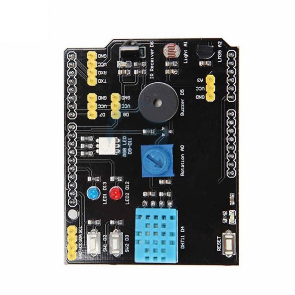 Arduino Sensor Shield Çok Fonksiyonlu Sensör Kartı DHT11 LM35 LDR - Resim 4