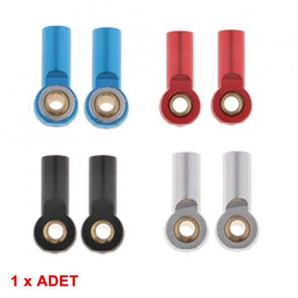 Metal M3 Bağlantı Parçası Alüminyum Top Kafa Eklenti Çubuğu RC Araba Robot - Resim 5