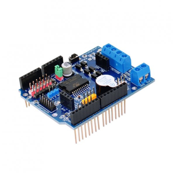 L298 Motor Sürücü Shield 12V 2x Dc Motor 1x Step Motor Buzzer - 5