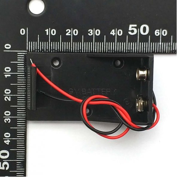 9V Pil Yuvası Kablolu Kolay Taşınabilir Batarya Pil Kutusu - Resim 5