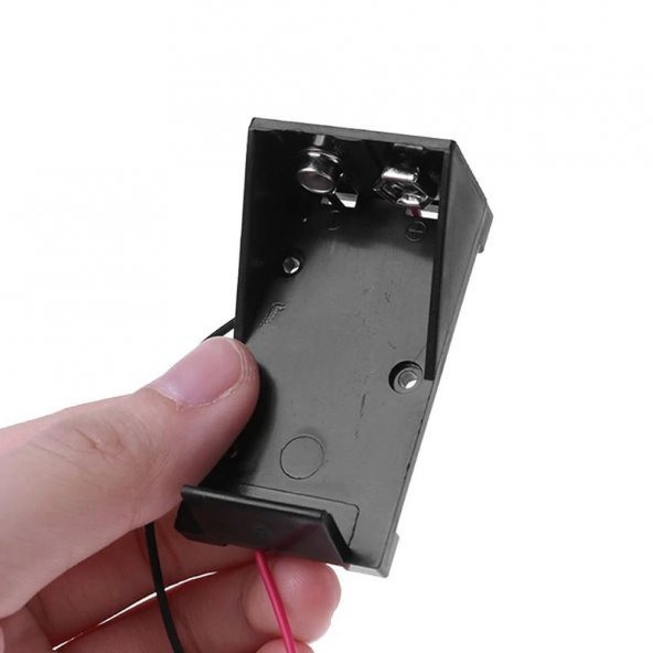 9V Pil Yuvası Kablolu Kolay Taşınabilir Batarya Pil Kutusu - Resim 6