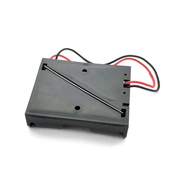 3lü 1,5V AA Kalem Pil Kutusu Yuvası 3x1,5V Kablolu Batarya Pil Tutucu - 2