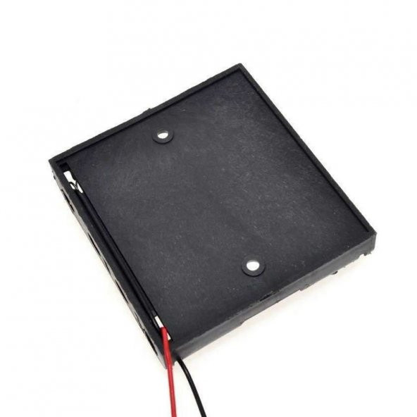 4lü 1,5V AA Kalem Pil Kutusu Yuvası 4x1,5V Kablolu Batarya Pil Tutucu - Resim 4