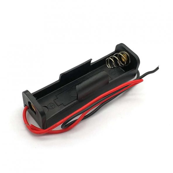 1li 1,5V AA Kalem Pil Kutusu Yuvası 1,5V Kablolu Batarya Pil Tutucu - 1