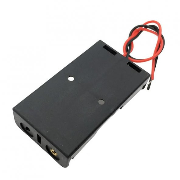 2li 1,5V AA Kalem Pil Kutusu Yuvası 2x1,5V Kablolu Batarya Pil Tutucu - 3