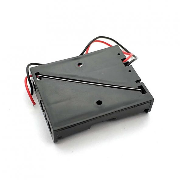 3lü 1,5V AA Kalem Pil Kutusu Yuvası 3x1,5V Kablolu Batarya Pil Tutucu - 5