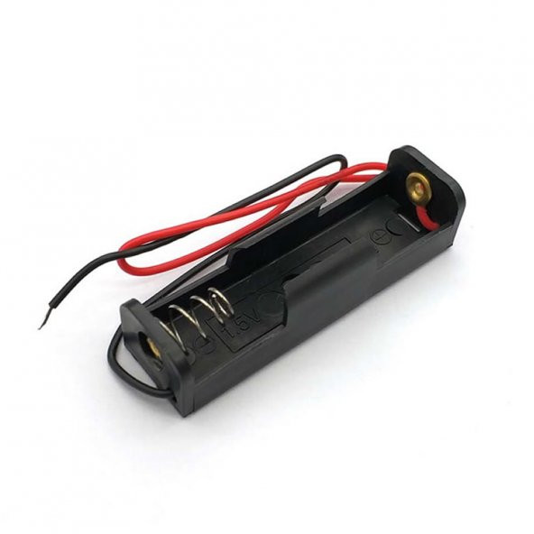 1li 1,5V AA Kalem Pil Kutusu Yuvası 1,5V Kablolu Batarya Pil Tutucu - 2
