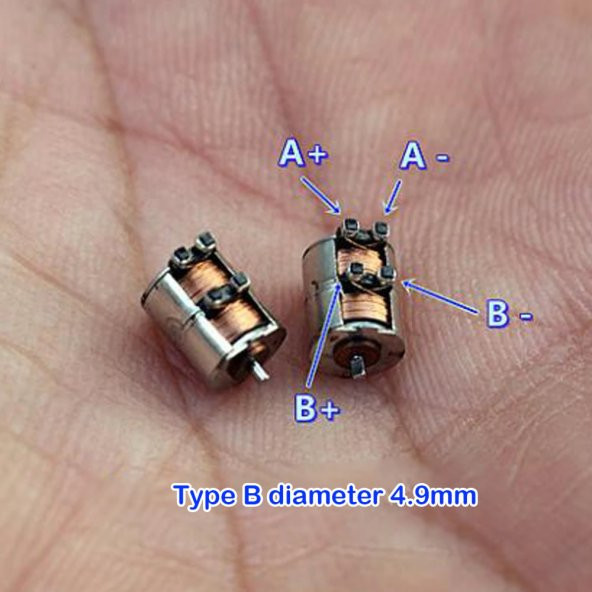Microstep Motor 6.5x4.7mm 2 Faz 4 Telli Fotoğraf Makinesi Lens - 8