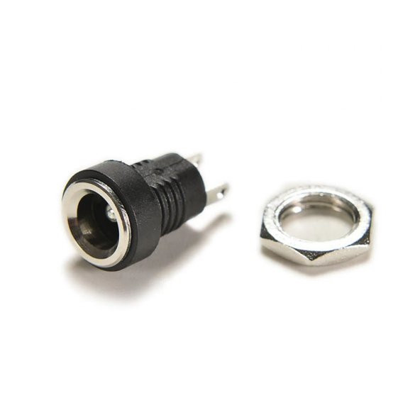 5.5mm x 2.1mm DC Güç Soketi Plastik Panel Montaj Tip Adaptör