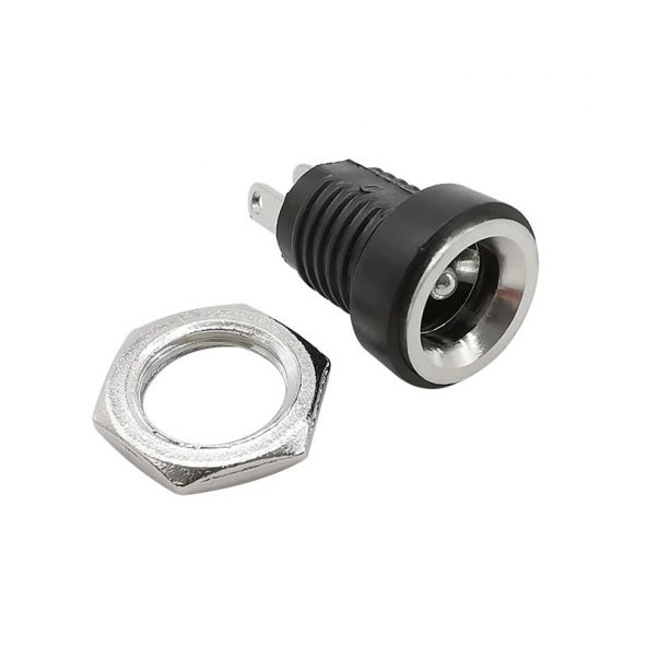 5.5mm x 2.1mm DC Güç Soketi Plastik Panel Montaj Tip Adaptör - 2