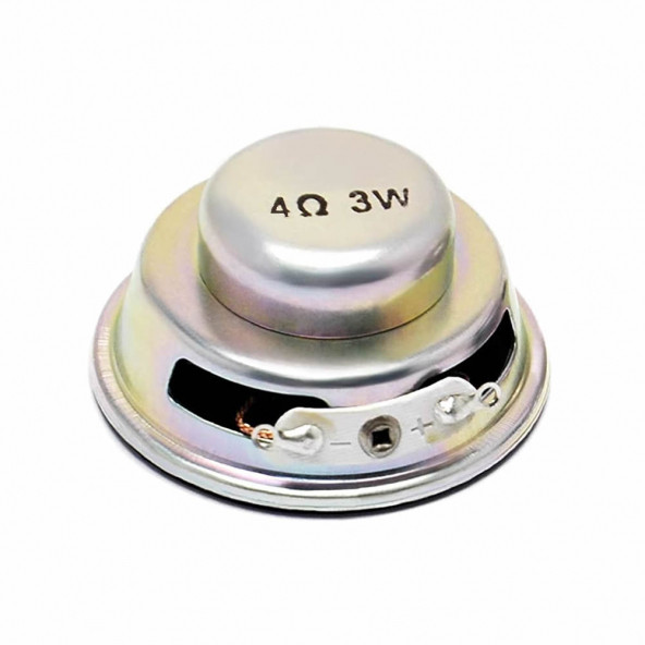 Mini 4cm 4 Ohm 3W Hoparlör Yuvarlak Speaker 3 Watt Ses Müzik Amfi Ses Oluşturucu Yüksek Kalite - 3