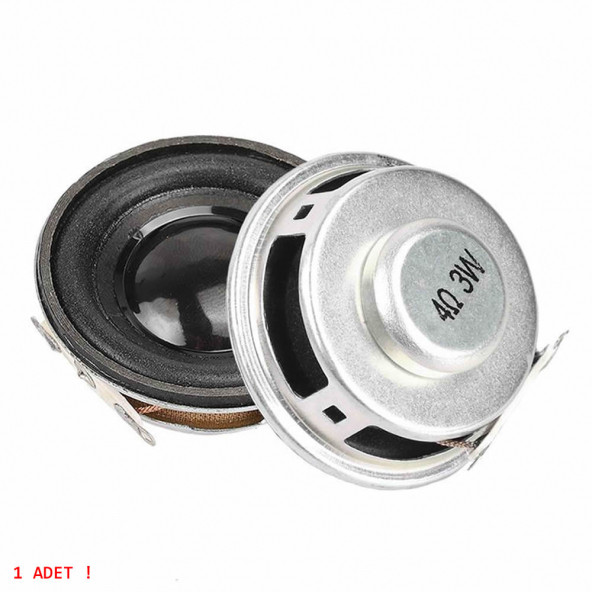 Mini 4cm 4 Ohm 3W Hoparlör Yuvarlak Speaker 3 Watt Ses Müzik Amfi Ses Oluşturucu Yüksek Kalite - 5