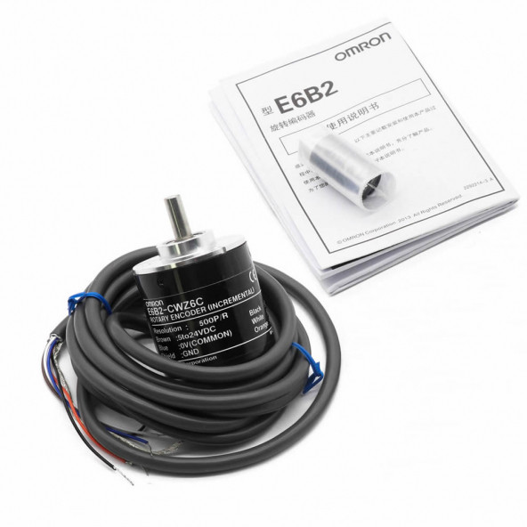 Omron E6B2-CWZ6C 500 Pals Optik Rotary Enkoder DC 5V/24V Döner Encoder A B Z 3 Fazlı Motor - 4