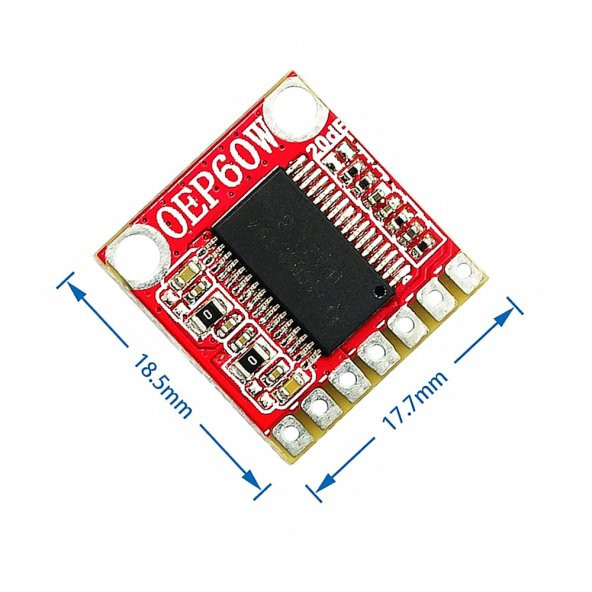OEP60W D Class Mono 60W Dijital Amfilikatör Ses Kuvvetlendirici - Resim 7