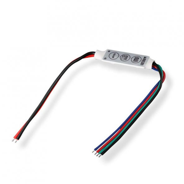 DC 12-24V 3 Tuşlu RGB Şerit Led Dimmer Hafızalı Renk Hız Kontrol - Resim 6