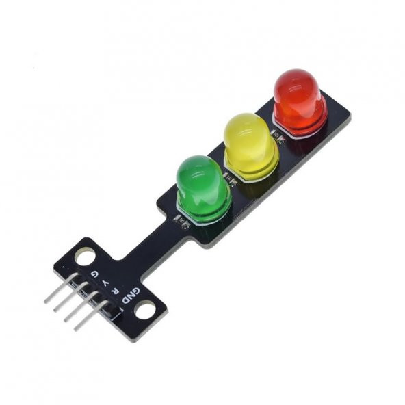 Trafik Işık Led Modülü 5V Ortak Katot 8mm Led Kırmızı Sarı Yeşil