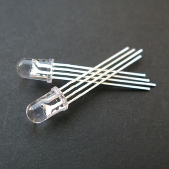 5mm Rgb Led Ortak Anot 4 Pin Multicolor Diyot Işık Lamba Light - 2