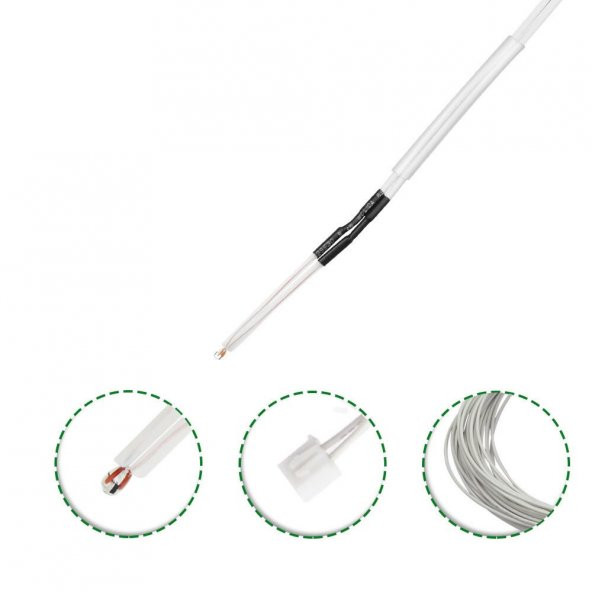 100Cm Kablolu 100K Ntc Cam Termistör Sıcaklık Sensörü 3D Yazıcı - Resim 2