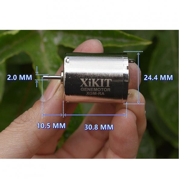 XGM-RA DC Motor 2100 Rpm Micro Akım Nikel Kaplama Metal Fırça - 5