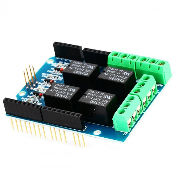 Arduino 4 Kanal Röle Shield DC 24V 3A - 2