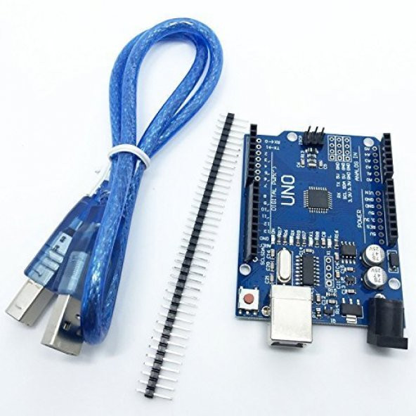 Arduino UNO R3 Klon MEGA328P SMD (CH340) + USB Kablo Dahil - Resim 6
